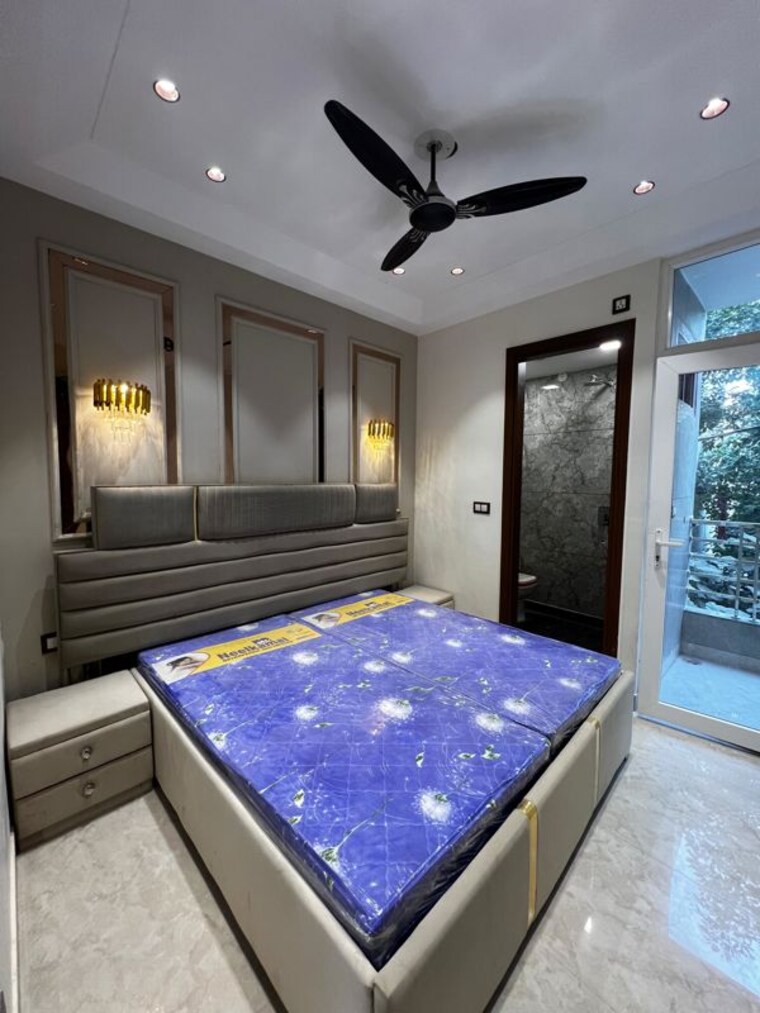 Bedroom, dwarka mor 2 Bedroom 610 Sq.Ft. Builder Floor In Dwarka Mor Delhi 9720671