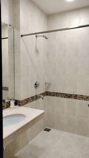 Bathroom in 3 BHK Apartment at Oberoi Realty Woods, Goregaon East – for Rent