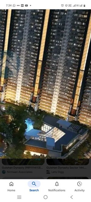Swimming Pool in 4 BHK Apartment at Gulshan Dynasty, Sector 144 – for Sale