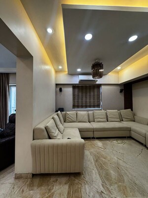 Living Room in 4 BHK Apartment at Lodha Splendora, Ghodbunder Road – for Sale