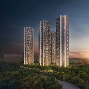 4 BHK Apartment – Exterior View View at Oberoi Sky City, Khande Rao Dongari - for Rent