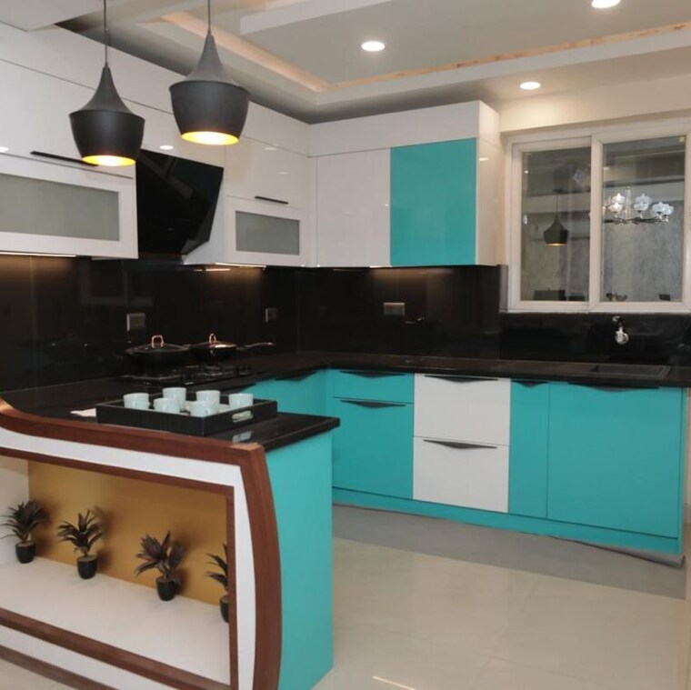 Kitchen, tech zone 4 greater noida 3 Bedroom 1490 Sq.Ft. Builder Floor In Tech Zone 4 Greater Noida Greater Noida 9721397