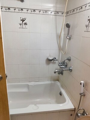 Bathroom in 3 BHK Apartment at Moyenville Manor, Shanthi Nagar – for Rent