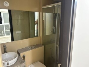 Bathroom in 1 BHK Apartment at LnT Veridian, Powai – for Rent