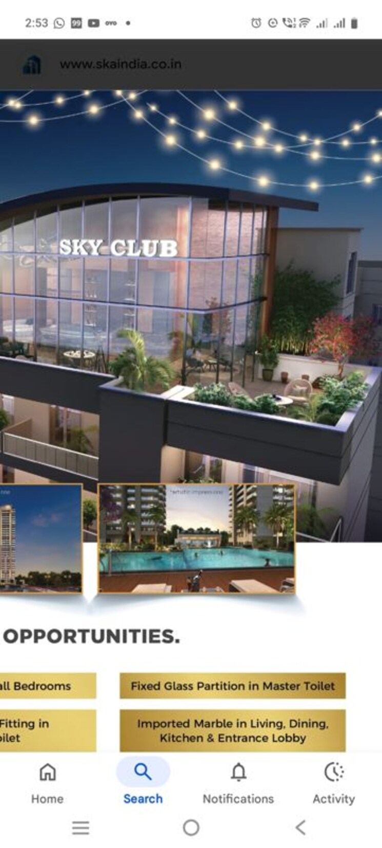 Exterior View, ska-orion 3 Bedroom 1900 Sq.Ft. Apartment In Sector 143b Noida 9721537