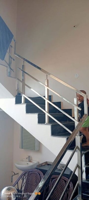 Staircase in 5 BHK Villa at Rajajipuram – for Sale