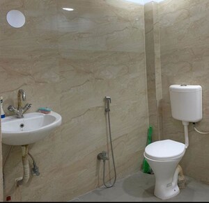 Bathroom in 1.5 BHK Penthouse at Race Course Road – for Rent