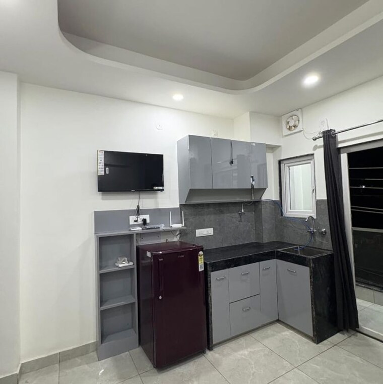 Kitchen, huda-staff-colony 1 RK 560 Sq.Ft. Builder Floor In Sector 46 Gurgaon 9721784