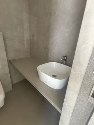 Bathroom in 3 BHK Apartment at Tricity Montview, Sanpada – for Rent