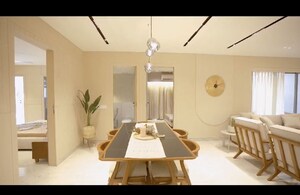 Dining area in 3 BHK Apartment at Vesu – for Sale
