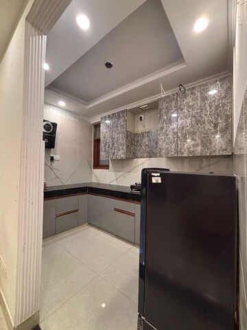 Kitchen in 2 BHK Builder Floor at Palm Residency Chhatarpur, Chattarpur – for Rent