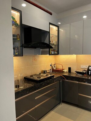 Kitchen in 3 BHK Apartment at Omaxe Waterscapes, Gomti Nagar – for Rent