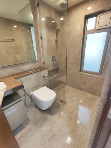 Bathroom in 4 BHK Apartment at Hiranandani Lake Enclave Glendale, Thane West – for Rent