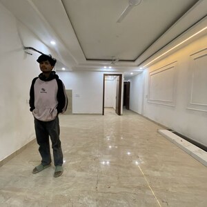 Living Room in 3 BHK Builder Floor at Chattarpur – for Rent