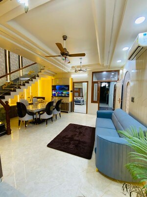 Living Room in 4 BHK Apartment at Jagatpura – for Sale