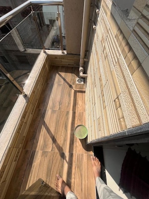 Balcony in 1 BHK Apartment at Shri Jagdamba CHS, Wadgaon Sheri – for Rent