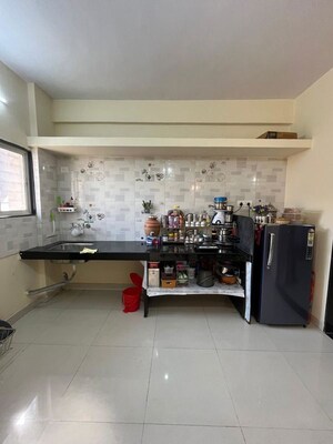 Living Room in 1 BHK Apartment at Shri Jagdamba CHS, Wadgaon Sheri – for Rent