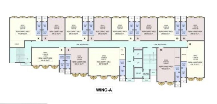 Floor Plan, pahuja-business-avenue Commercial Office Space 350 Sq.Ft. In Sakinaka Mumbai 9722256