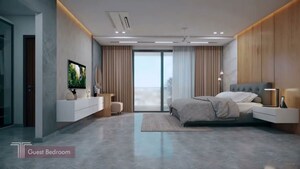 Bedroom in 4 BHK Apartment at Kokapet – for Rent