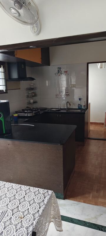 Kitchen in 3 BHK Apartment at Langford Court, Langford Town – for Rent