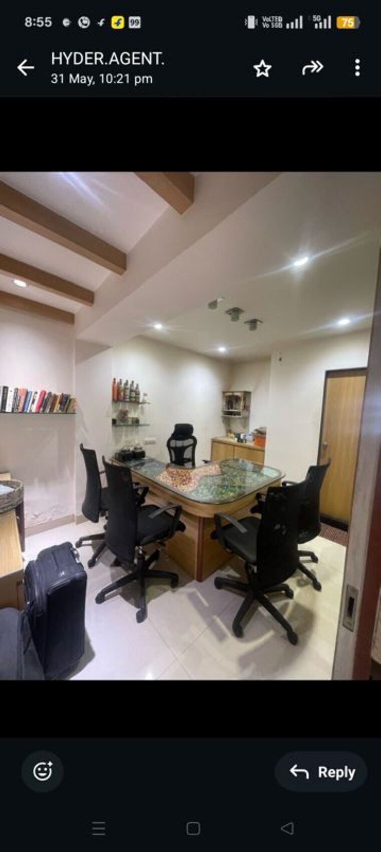 Team Area, cubbon-terraces Commercial Office Space 2225 Sq.Ft. In Infantry Road Bangalore 8794834