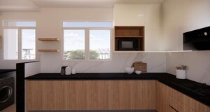 Kitchen in 3 BHK Apartment at Prestige Woodland Park, Cooke Town – for Rent