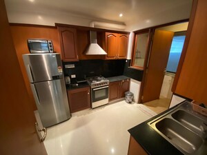 Living Room in 3 BHK Apartment at Motwani Fairmount Towers Apartments, Cooke Town – for Rent