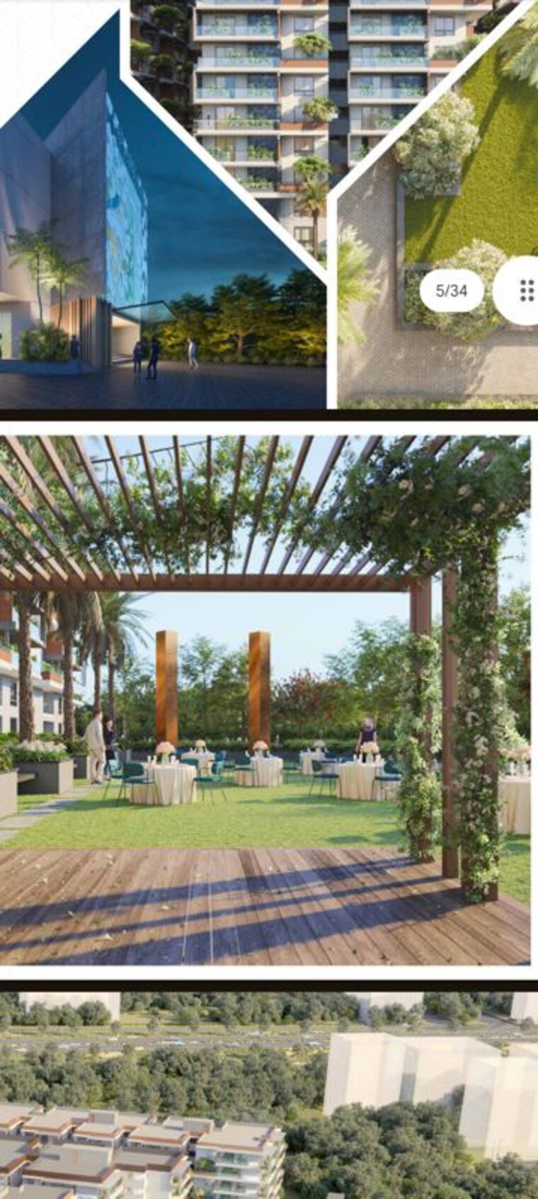 Garden, financial district 3 Bedroom 1879 Sq.Ft. Apartment In Financial District Hyderabad 9721615