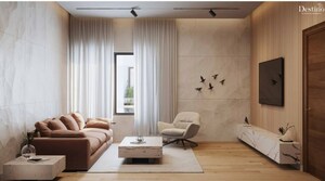 Living Room in 3 BHK Apartment at Financial District – for Sale
