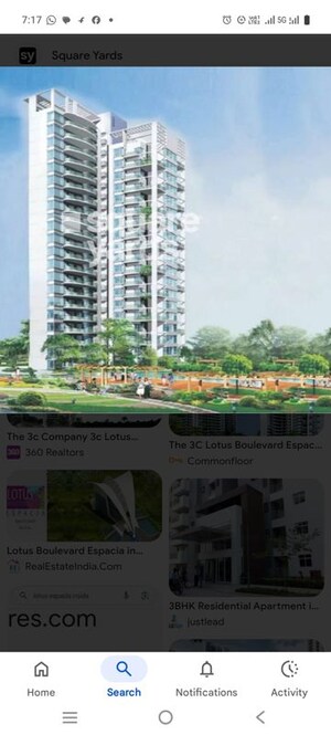 3 BHK Apartment – Exterior View View at 3C Lotus Boulevard Espacia, Sector 100 - for Sale