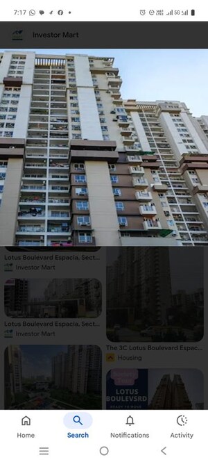 3 BHK Apartment For Sale in 3C Lotus Boulevard Espacia, Sector 100