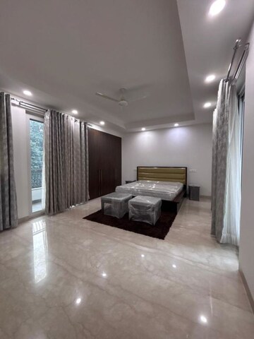 Living Room in 4 BHK Apartment at Green Park Extension – for Rent