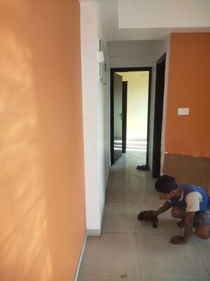 Building Lobby in 3 BHK Apartment at Kundan Plaza, Chinar Park – for Sale