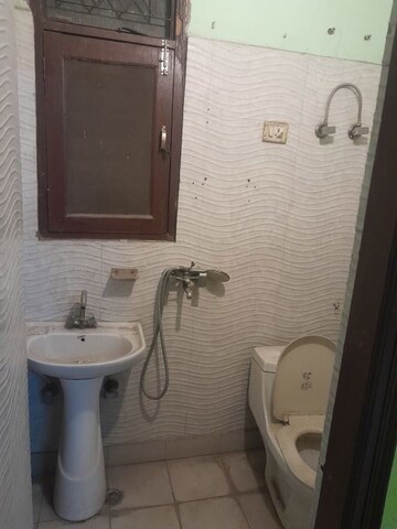 Bathroom in 2 BHK Builder Floor at Bharti Apartments, Shakti Khand iv – for Sale