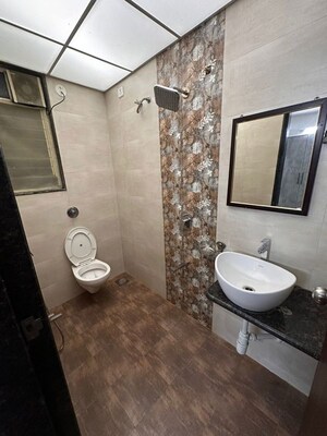 Bathroom in 2 BHK Apartment at Sumana Green Basil, Baner – for Rent