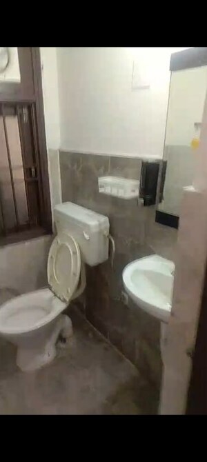 Bathroom in 1 BHK Apartment at Techman Moti Residency, Raj Nagar Extension – for Rent