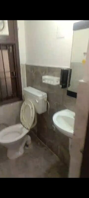 Bathroom in 1 BHK Apartment at Techman Moti Residency, Raj Nagar Extension – for Rent