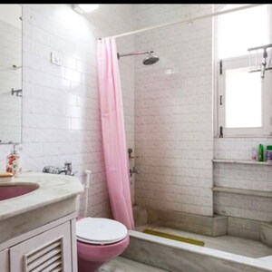Bathroom in 3 BHK Independent House at Defence Colony – for Rent