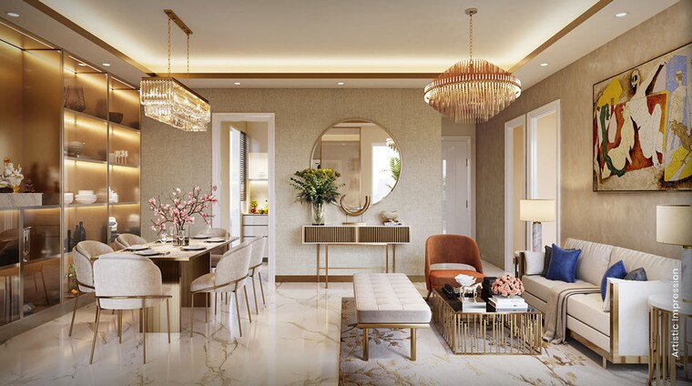 Living Room, m3m-capital 3 Bedroom 1665 Sq.Ft. Apartment In Sector 113 Gurgaon 9722935