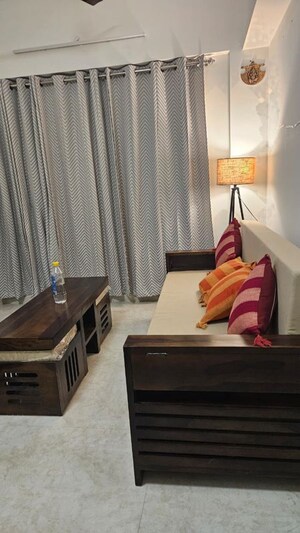 Living Room in 2 BHK Apartment at Lodha Amara, Kolshet Road – for Rent