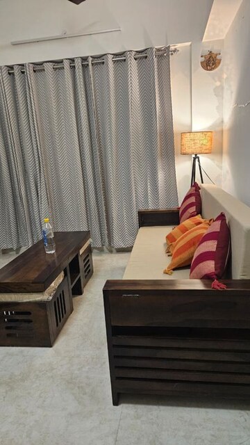 Living Room in 2 BHK Apartment at Lodha Amara, Kolshet Road – for Rent