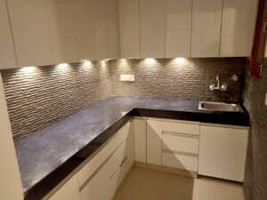 Kitchen in 2 BHK Builder Floor at Khirki Extension – for Rent