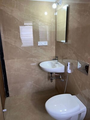 Bathroom in 2 BHK Apartment at Gagan Avencia, Kharadi – for Rent