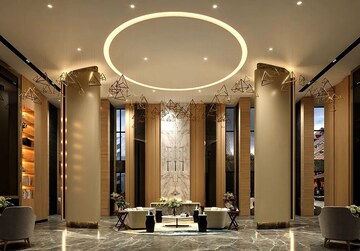 Building Lobby in 2 BHK Apartment at Adani Ten BKC, Bandra East – for Rent