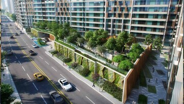 Balcony in 2 BHK Apartment at Adani Ten BKC, Bandra East – for Rent