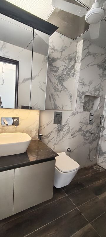 Bathroom in 4 BHK Builder Floor at Emaar MGF Emerald Hills, Sector 65 – for Sale