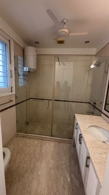 Bathroom in 4 BHK Apartment at Hauz Khas – for Rent