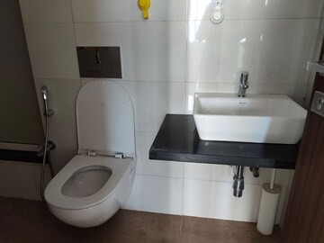 Bathroom in 1 BHK Apartment at Omkar Signet, Malad East – for Rent