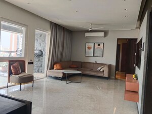 Living Room in 3 BHK Apartment at Goel Ganga Liviano, Kharadi – for Rent