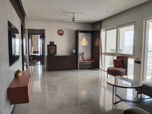 Living Room in 3 BHK Apartment at Goel Ganga Liviano, Kharadi – for Rent